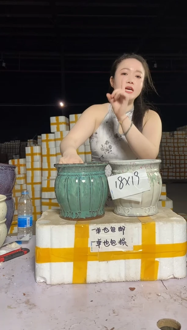 宜兴紫砂粗陶花盆18/19