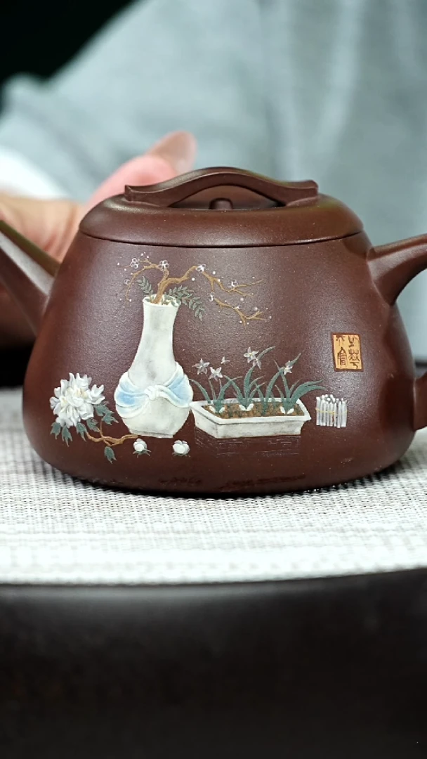 茶壶紫砂朱*力CZ-0002汉韵-紫泥-260cc