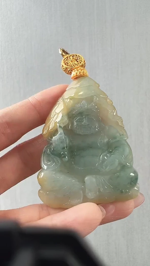 颈饰未镶嵌翡翠财神