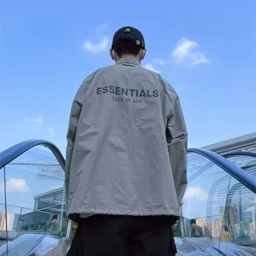 【福利特价款】Essentials梭织纽扣夹克 秋冬梭织夹克