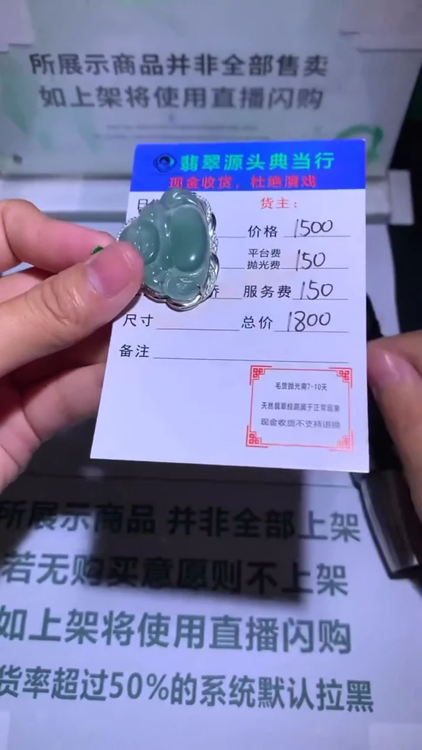 颈饰银S925镶嵌翡翠钓**~-净货-多样性发货