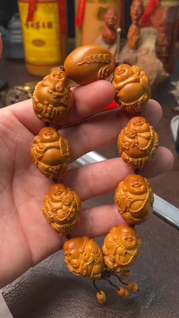 【闪购商品】橄榄核手串/手链13-五子弥勒手串一条