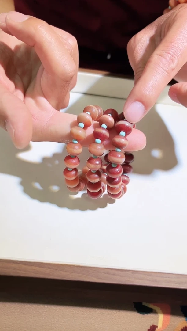 玛瑙/玉髓项链未镶嵌线线绿松手串（拉萨直发）