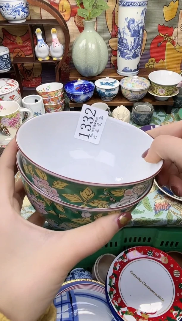 瓷片凤**瑰           1332