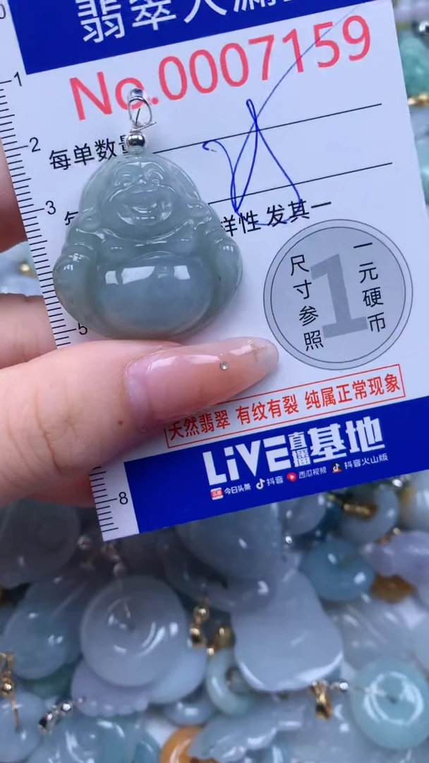 翡翠未镶嵌吊坠(不含链)7159