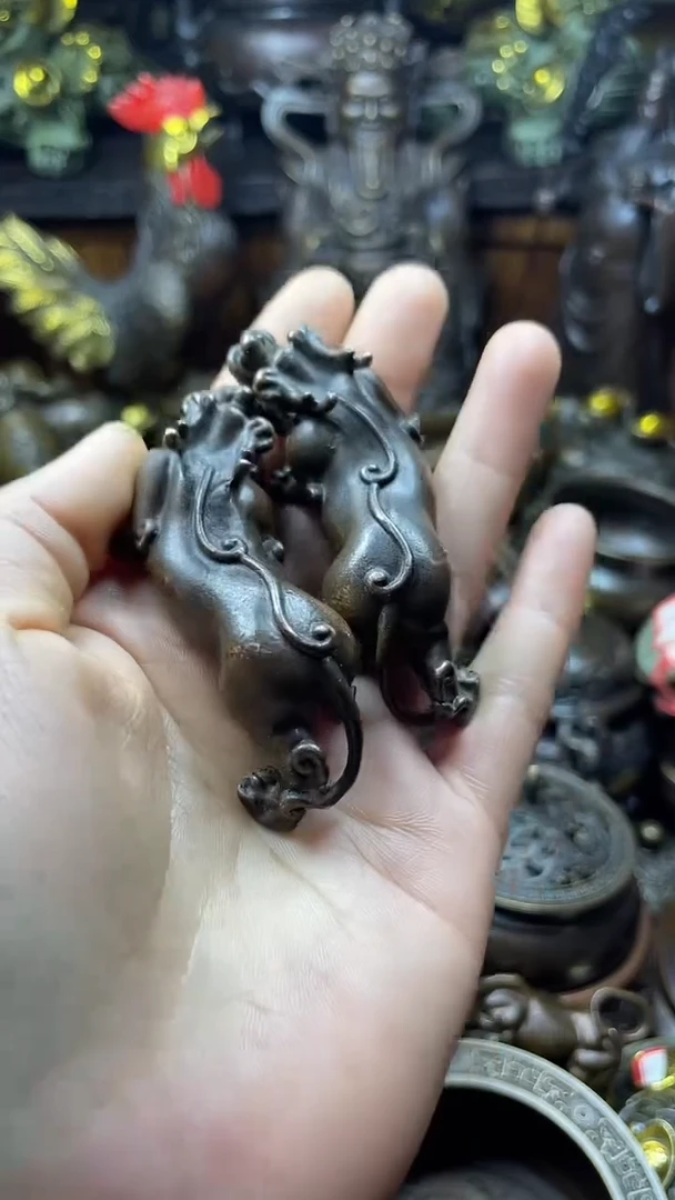 闪购链接，点击下单，有运费险，铜摆件