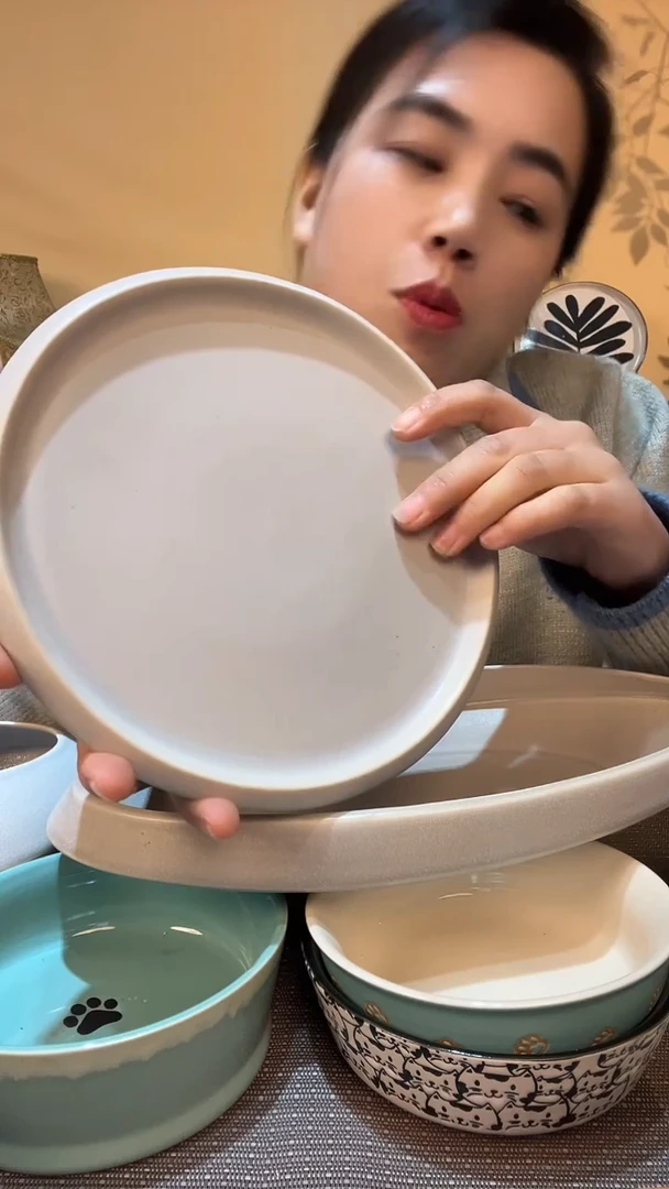 【闪购商品】瓷片8英寸盘 微瑕介意勿拍