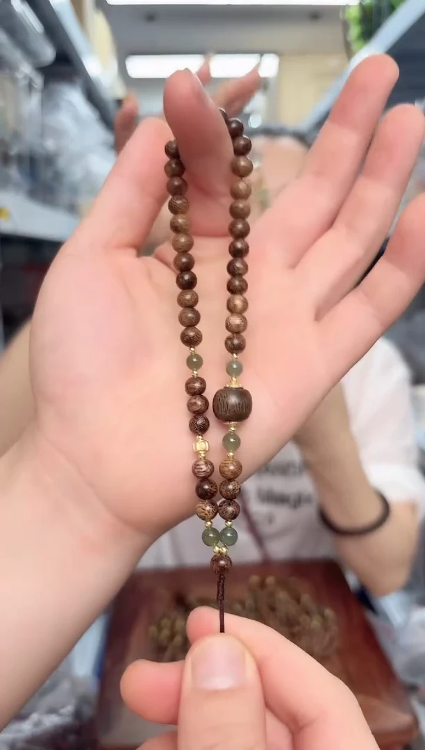 未镶嵌檀香木手串芽庄短款手机链一条