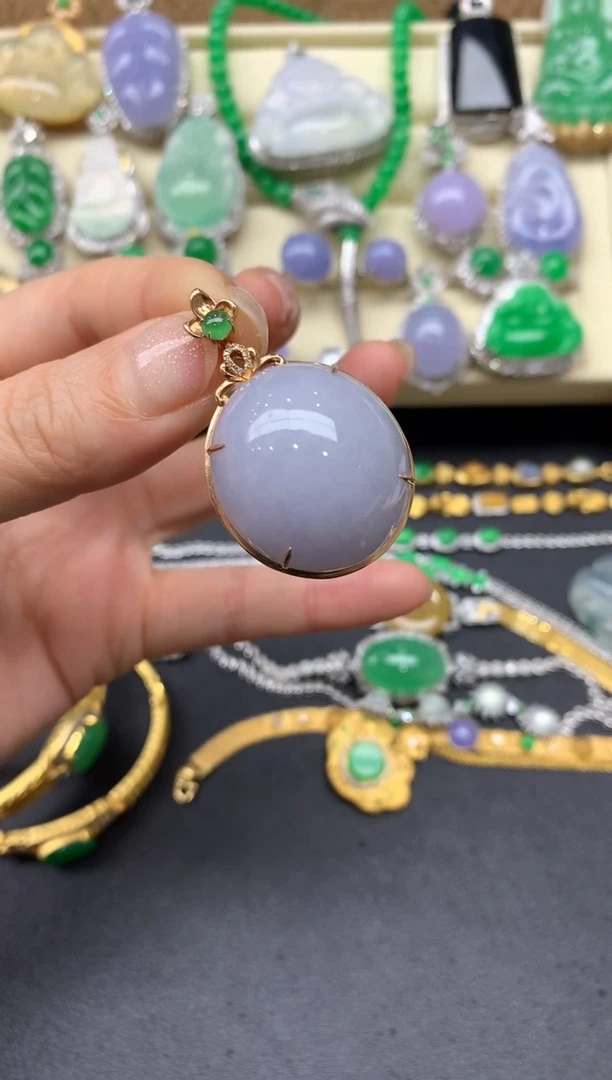 【闪购商品】翡翠颈饰18K金镶嵌311-中国好珍宝