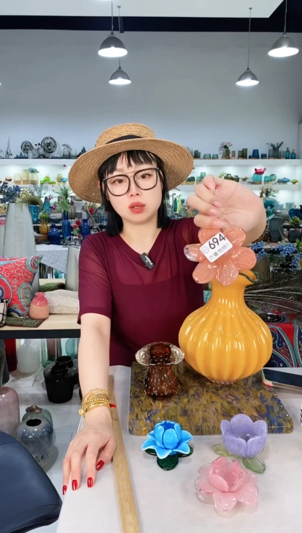 风**语慕忆家手作琉璃花瓶694