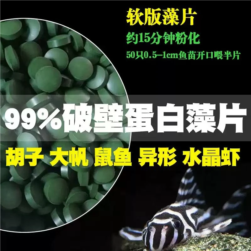 小球藻鱼食鼠鱼胡子大帆异型底栖鱼饲料苏螺水晶虾苏虾虾粮开口粮