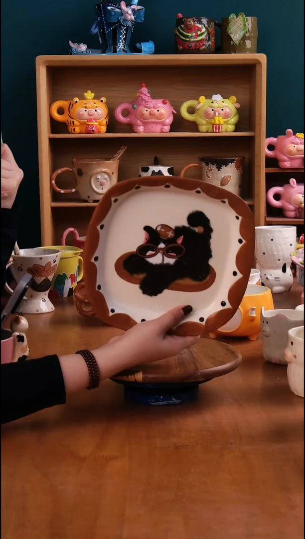 摆件陶景德镇原创手工陶瓷