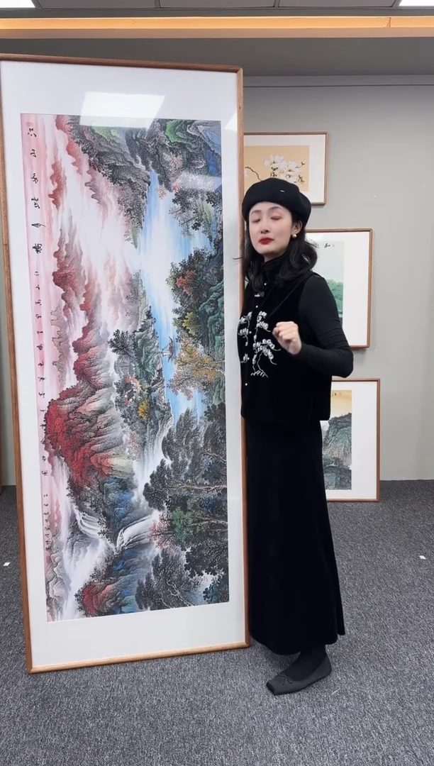 国画故*江山如此多娇210*80