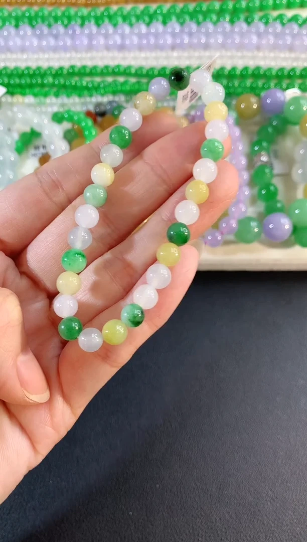 未镶嵌手串翡翠11|380