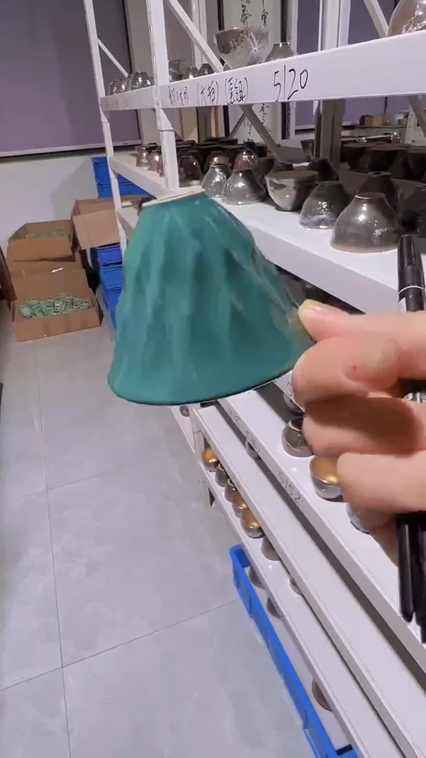 【闪购商品】杯【宜景窑绿松石鎏金系列】杯子