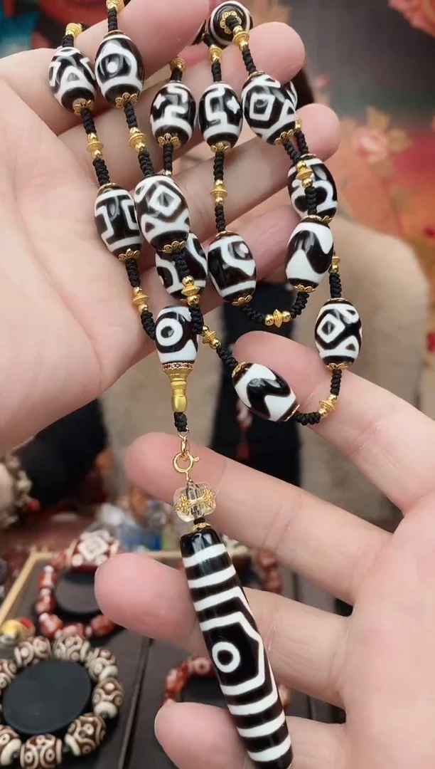 【闪购商品】玛瑙/玉髓毛衣链未镶嵌玛瑙三眼毛衣链