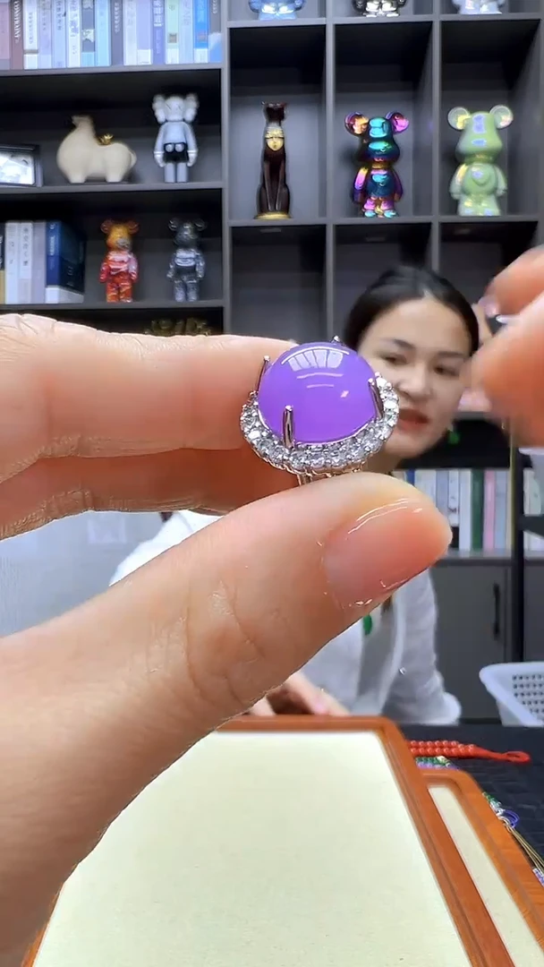 翡翠银S925镶嵌颈饰丹丹diy劲饰戒指