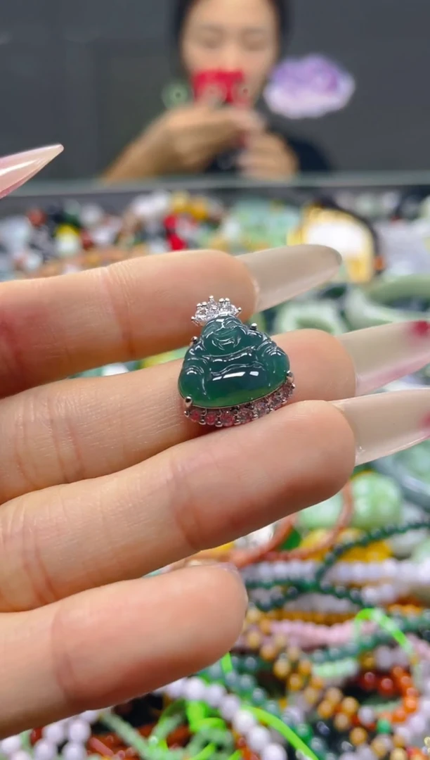 颈饰未镶嵌翡翠/B/翡翠A货，一件也是批发价