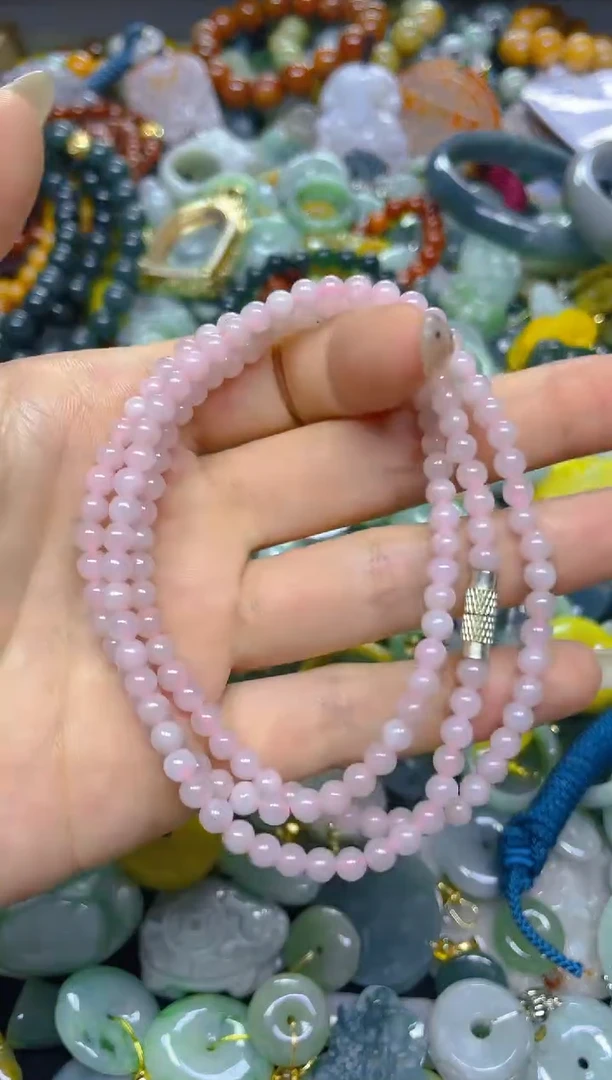 颈饰未镶嵌翡翠4MM/ T /翡翠A货，一件也是批发价
