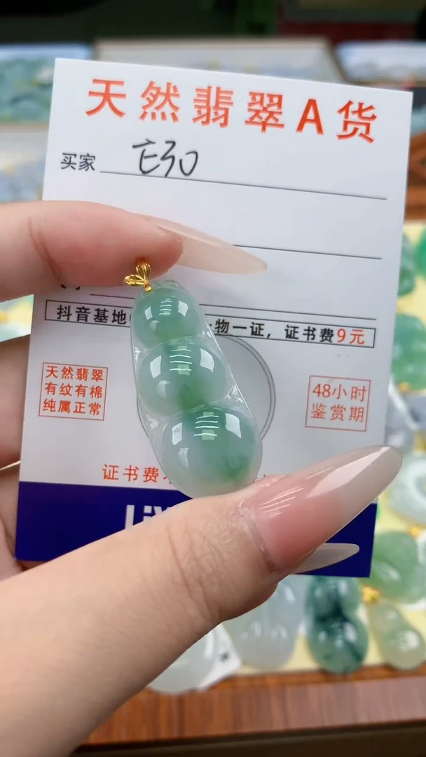 颈饰未镶嵌翡翠天然A货翡翠挂件