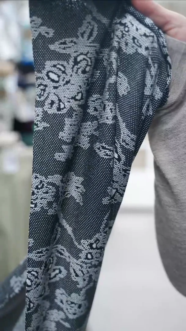 羊毛1.2米ARM.P高定系列 70羊毛交织提花针织面料宽150CM意大利