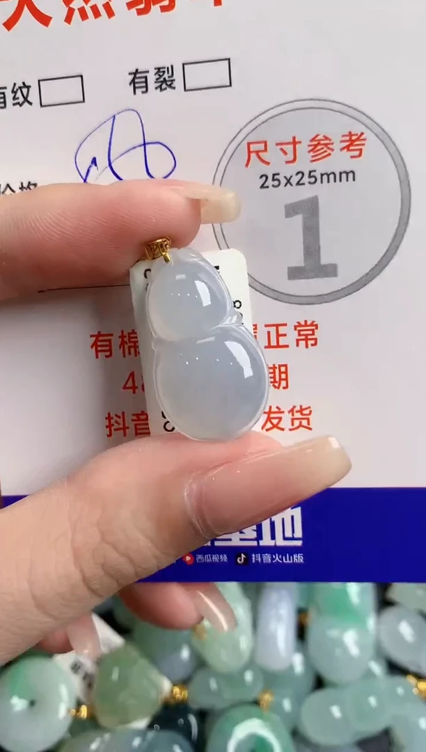 翡翠18K金镶嵌颈饰0229027579