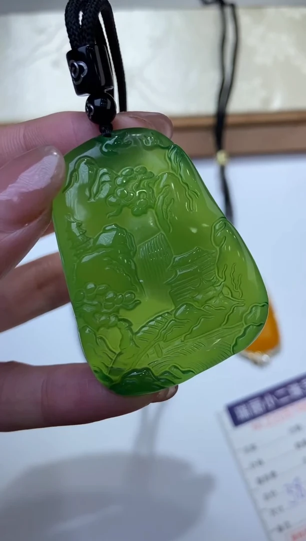【闪购商品】玛瑙/玉髓颈饰未镶嵌2205748/苏/山水牌多样性一件发