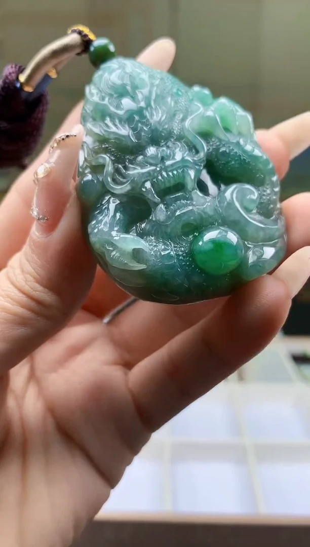 【闪购商品】定制翡翠未镶嵌5028ty-毛货挂件46