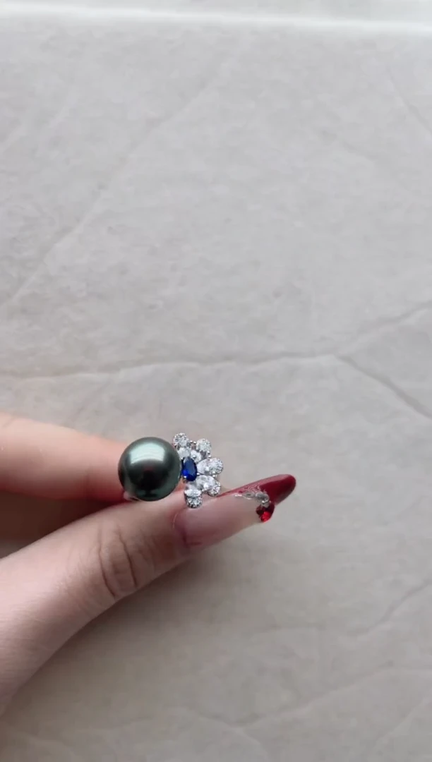 【闪购商品】海水珍珠戒指银S925镶嵌Y43