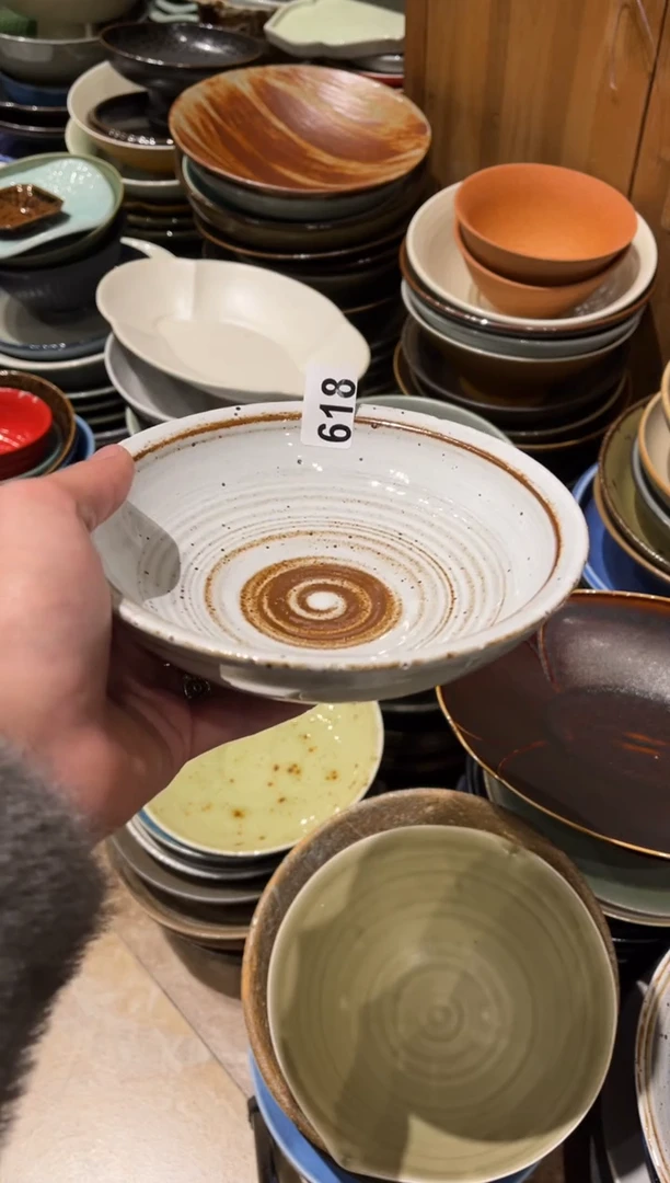 【闪购商品】瓷片618 白麻点圆口碗1个