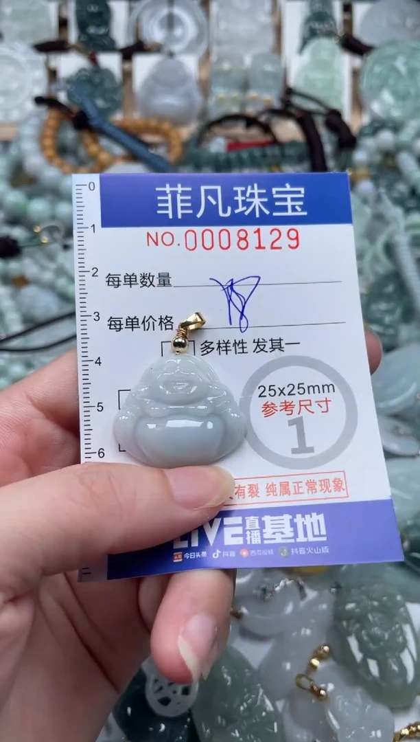 翡翠未镶嵌颈饰00..8129