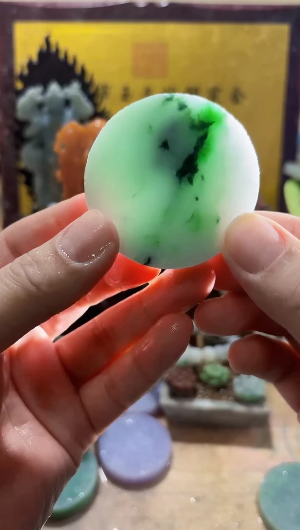 未镶嵌挂件翡翠A货常星8210