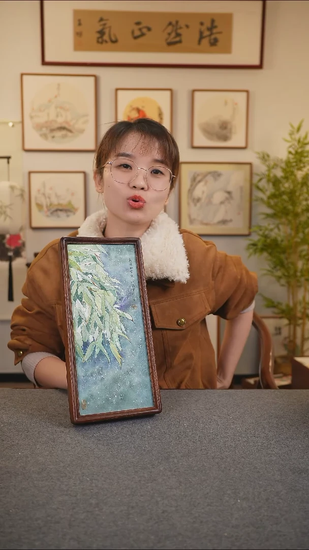 横款鹿鸣现代美术馆-岳倚竹老师作品