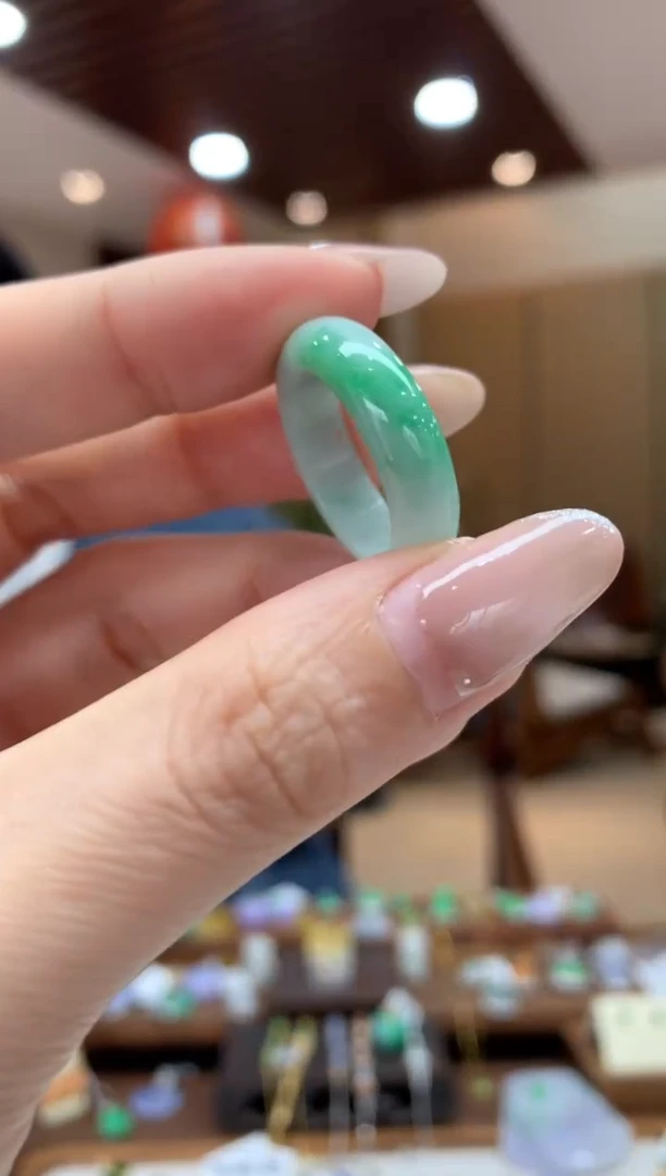 未镶嵌戒圈翡翠戒圈14