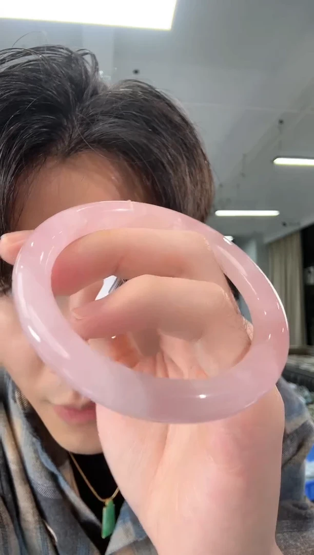 未镶嵌手镯水晶?****?粉晶手镯58#