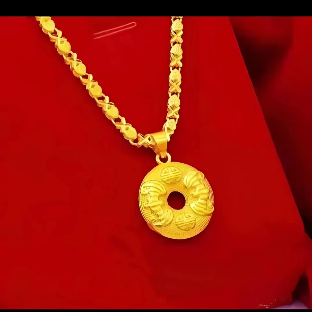 合金项链 2025新款【平安扣项链】女款时尚女士精美素款项坠