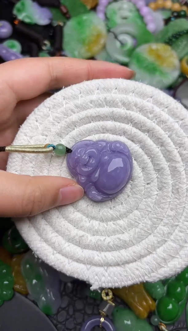 颈饰未镶嵌翡翠缅甸翡翠吊坠