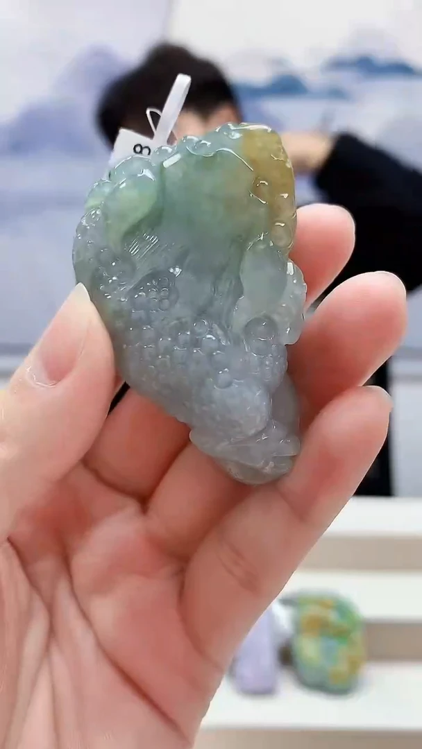 未镶嵌定制翡翠5145lr-毛货挂件20