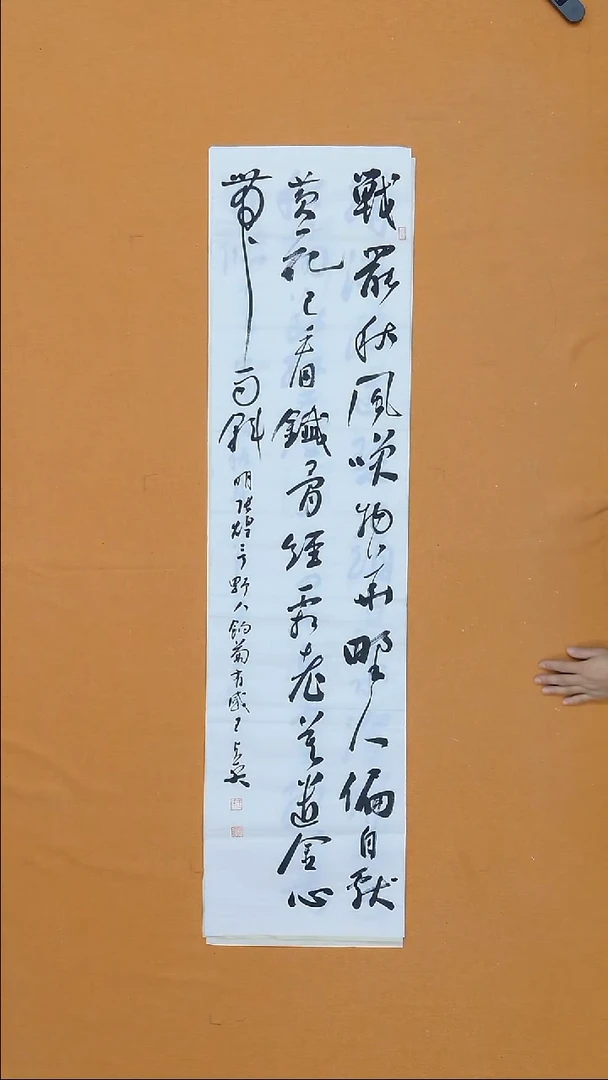 书法王占英 黑龙江理S    138*34cm
