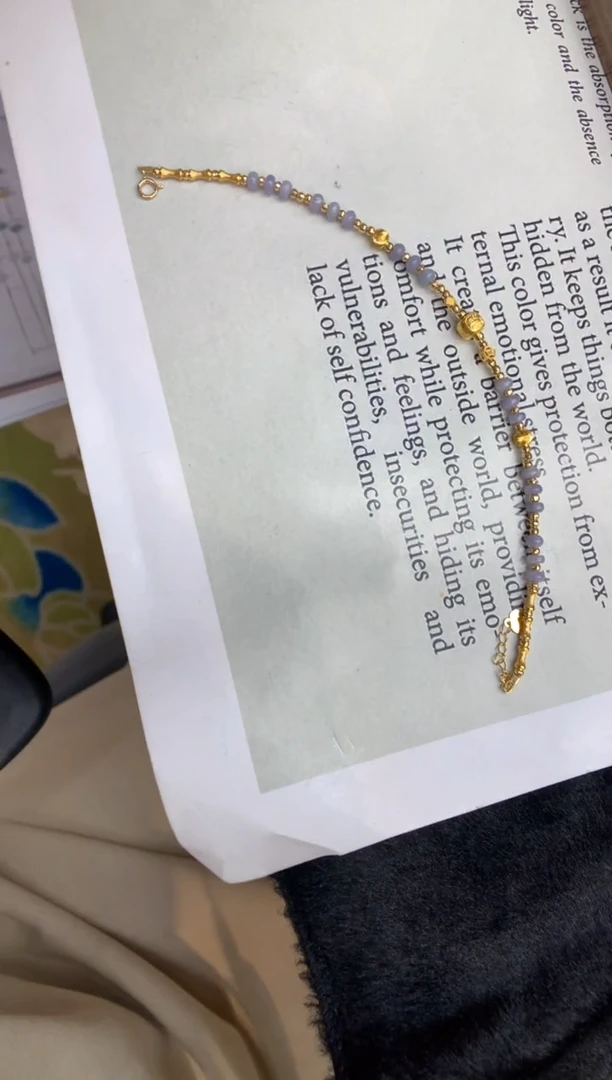 18K金镶嵌手链翡翠手链