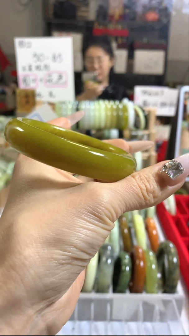 未镶嵌岫玉手镯2 59+