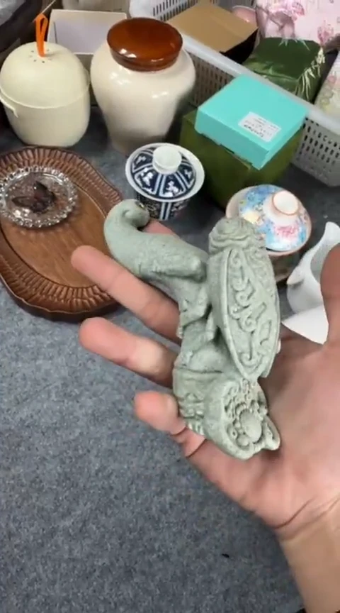 摆件陶茶具茶具茶具香插金蝉