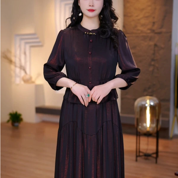 LL春夏新款连衣裙大码女装连衣裙加肥加大遮肉显瘦裙子OY-D2065