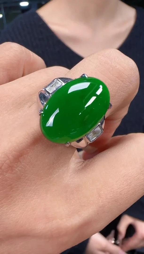 未镶嵌定制翡翠翡翠戒指186