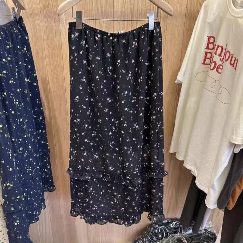 CHIO 碎花荷叶裙