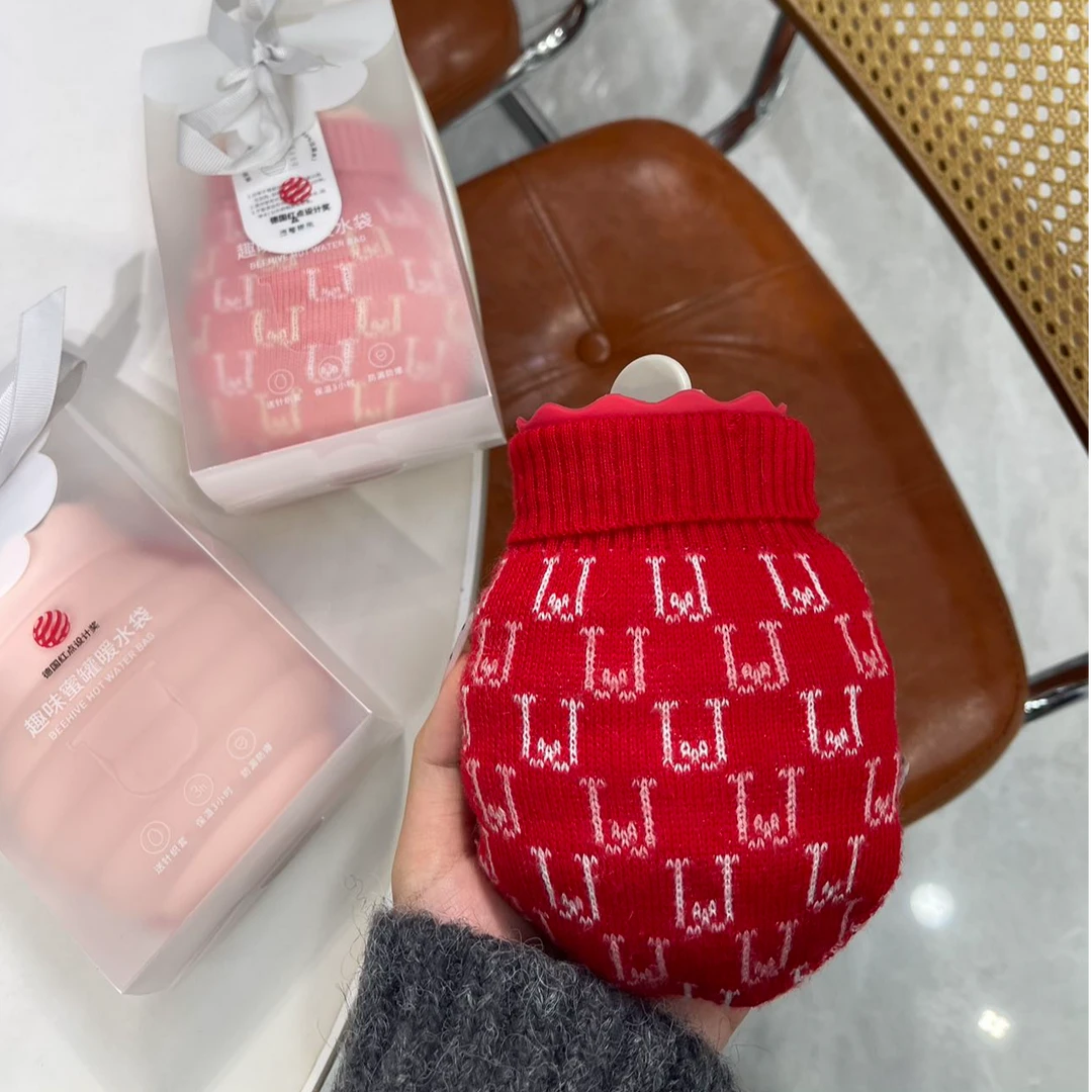 硅胶注水暖水袋冷热两用防爆暖手袋313ML1（颜色随缘）