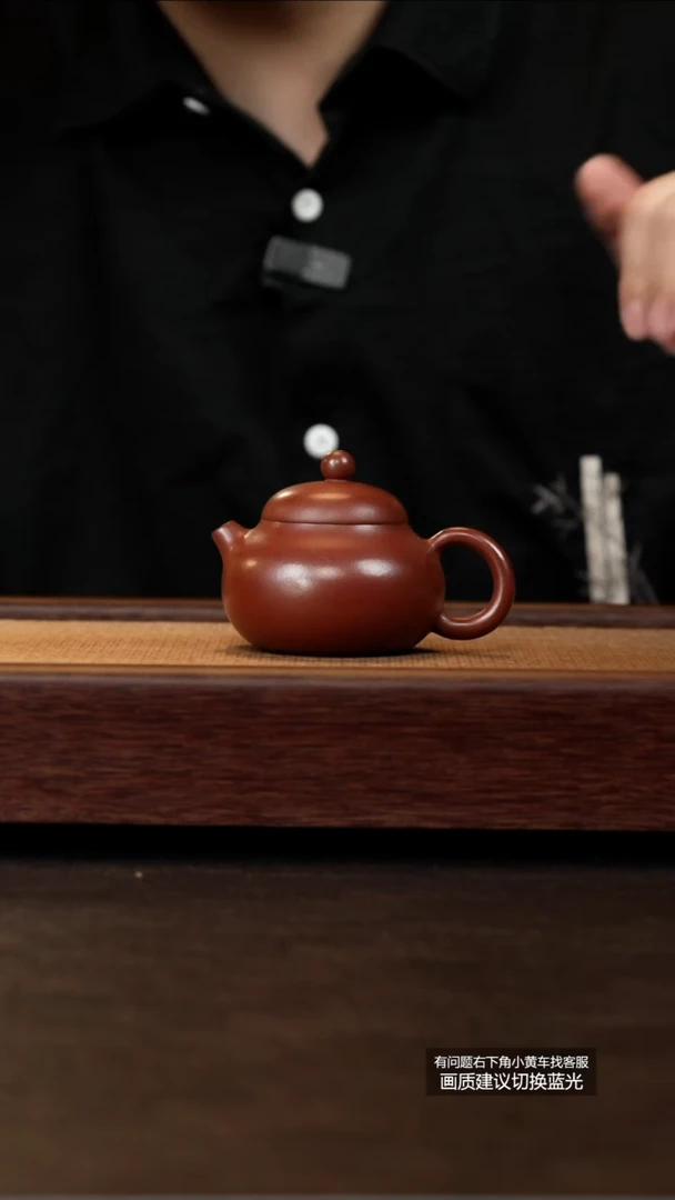 茶壶紫砂原矿紫红泥小文旦