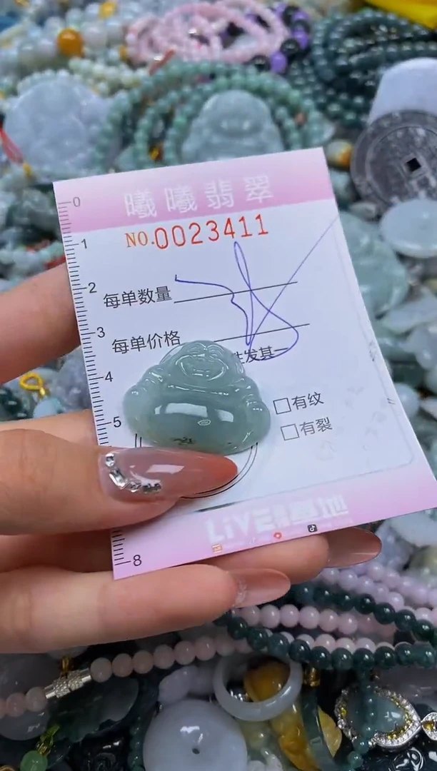 翡翠未镶嵌颈饰闪购0023411