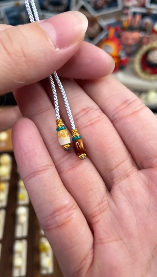 未镶嵌琥珀裸石弟子珠