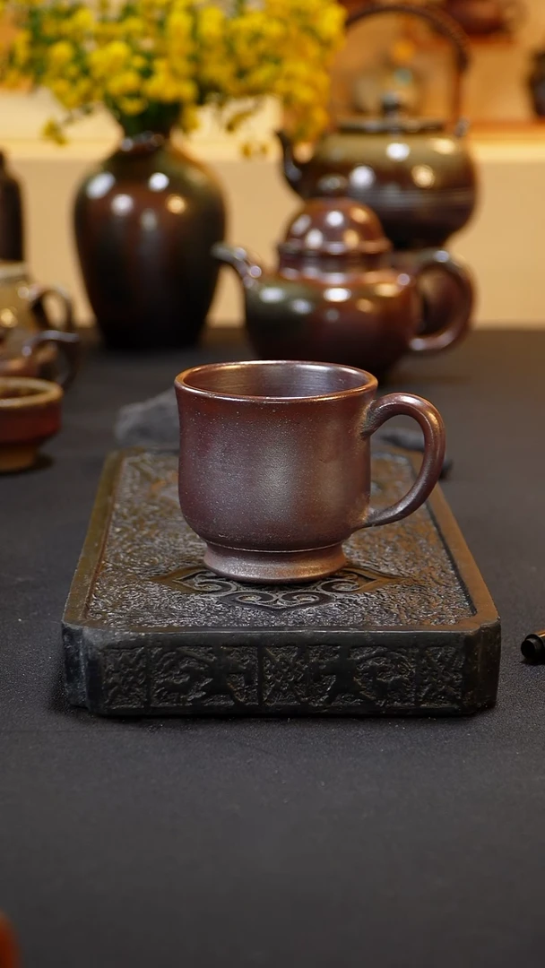 茶壶紫砂纯自然柴烧